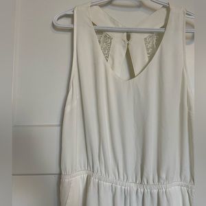 Off White Lace Romper